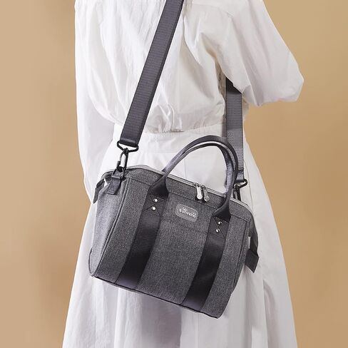 SUNVENO Small Diaper Bag Tote Essentials Mini Baby tote bag Capacity for Diapers, Toys & Snacks On The Go, Gray in Kuwait