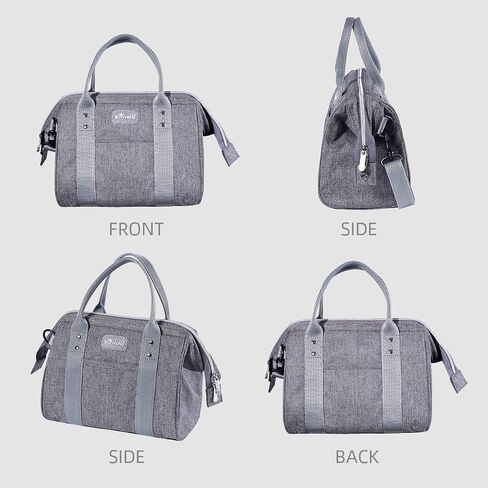 SUNVENO Small Diaper Bag Tote Essentials Mini Baby tote bag Capacity for Diapers, Toys & Snacks On The Go, Gray in Kuwait