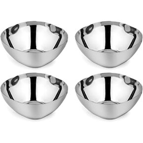 Ahimsa Stainless Steel Bowls for Kids | 12 Ounce Salad Bowls | Pediatrician Designed - Dishwasher Safe | 100% BPA Free | Pack of 1 (Classic Stainless) in Saudi Arabia