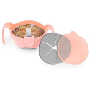 b.box 3 in 1 Toddler Bowl | Includes Straw, Lid & No Spill Snack Insert | Dishwasher & Microwave Safe | BPA Free | Ages 6 mo+ (Banana Split, 8.5 oz) in Kuwait