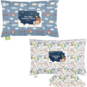 KeaBabies Toddler Pillow with Pillowcase Toddler Pillowcase for 13X18 Pillow - 13x18 My Little Dreamy Pillow - Organic Toddler Pillow Case for Boy, Kids in Saudi Arabia