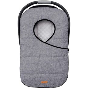 liuliuby Winter Carseat Covers for Baby | Infant Car Seat Cover Baby | Doona Accessories | Warm & Thick Fleece Canopy for Infant & New Born Cold Weather (Black) in Saudi Arabia