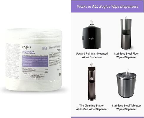 Zogics Tabletop Stainless Steel Wipe Dispenser in Kuwait