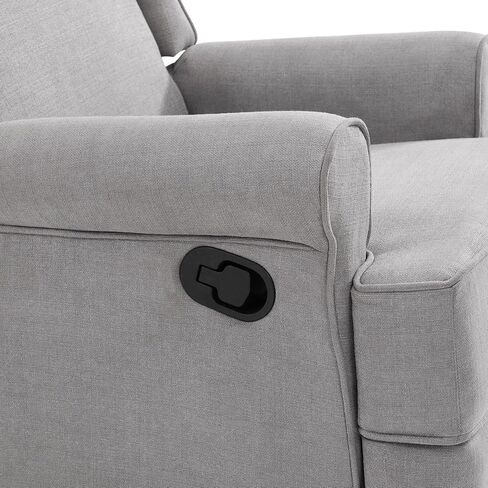 Oxford Baby Teegan Upholstered Swivel Glider & Recliner Nursery Chair, Gray in Kuwait
