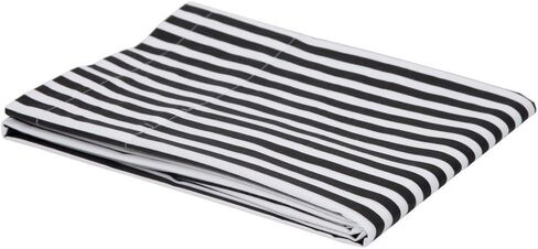 Bacati - Black/White Pin Stripes Crib Fitted Sheet in Saudi Arabia