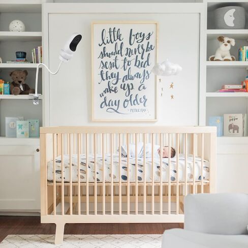 Clamp Mount for Owlet Cam and Owlet Cam 2, Flexible Baby Monitor Holder Crib Mount Without Tools or Wall Damage - White in Saudi Arabia