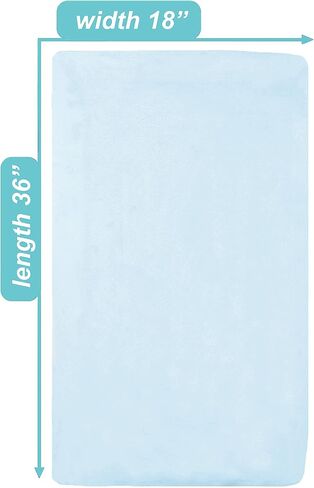 مجموعة من 3 ملاءات سرير/مهد مناسبة من القطن الطبيعي بنسبة 100% من شركة American Baby Company مقاس 91.44 سم × 45.72 سم - ملاءات سرير ناعمة ومسامية ولا تسبب الحساسية، أزرق/رمادي/أبيض، محايدة للأولاد والبنات in Kuwait