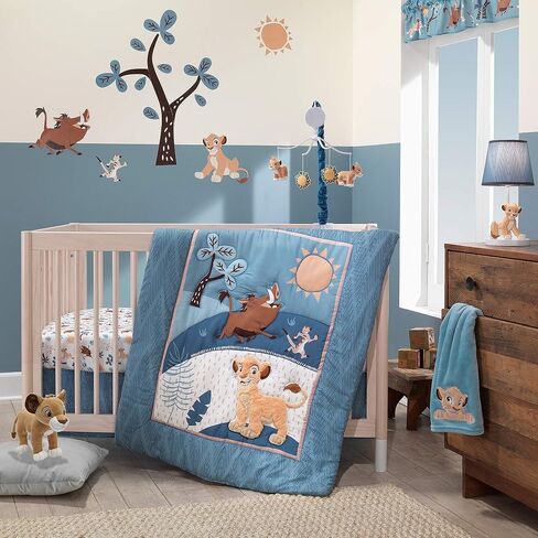 Lambs & Ivy Lion King Adventure Fitted Crib Sheet, Multicolor in Saudi Arabia