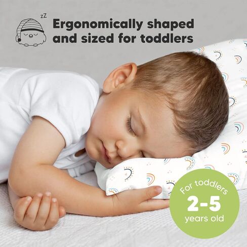 KeaBabies Toddler Pillow with Pillowcase, Jumbo 14X20 and Toddler Pillow with Pillowcase - Soft Organic Cotton Toddler Pillows for Sleeping - 13x18 My Little Dreamy Pillow - Machine Washable Pillow in Saudi Arabia