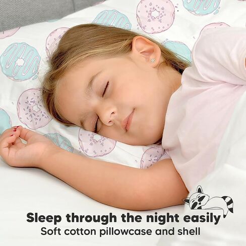 KeaBabies Toddler Pillow with Pillowcase, Jumbo 14X20 and Toddler Pillow with Pillowcase - Soft Organic Cotton Toddler Pillows for Sleeping - 13x18 My Little Dreamy Pillow - Machine Washable Pillow in Saudi Arabia