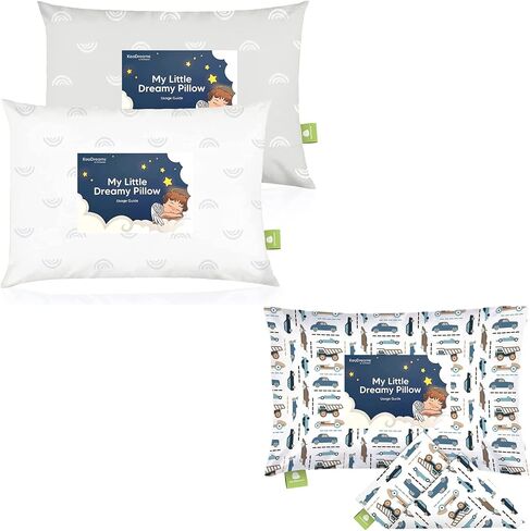 كيس وسادة للأطفال الصغار من KeaBabies مكون من قطعتين وغطاء وسادة للأطفال مقاس 13 × 18 - وسائد أطفال من القطن العضوي الناعم للنوم - كيس وسادة عضوي للأطفال الصغار للأولاد والأطفال in Saudi Arabia