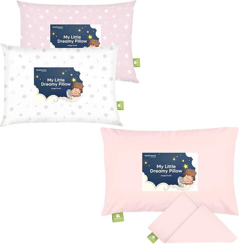 كيس وسادة للأطفال الصغار من KeaBabies مكون من قطعتين وغطاء وسادة للأطفال مقاس 13 × 18 - وسائد أطفال من القطن العضوي الناعم للنوم - كيس وسادة للأطفال الصغار عضوي للصبي والأطفال - وسادة صغيرة مقاس 13 × 18 للأطفال in Saudi Arabia