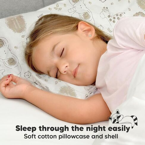 KeaBabies Toddler Pillow with Pillowcase, Jumbo 14X20 and Toddler Pillow with Pillowcase - Soft Organic Cotton Toddler Pillows for Sleeping - 13x18 My Little Dreamy Pillow - Machine Washable in Saudi Arabia
