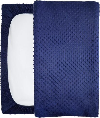 Changing Pad Cover Super Soft Dots Skin-Friendly | Breathable Wipeable Changing Table Sheets for Baby Boy and Baby Girl （Black） in Saudi Arabia