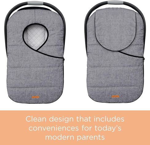 liuliuby Winter Carseat Covers for Baby | Infant Car Seat Cover Baby | Doona Accessories | Warm & Thick Fleece Canopy for Infant & New Born Cold Weather (Black) in Saudi Arabia