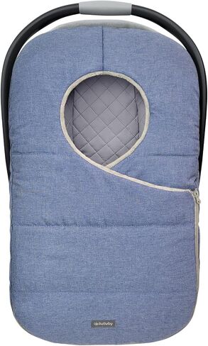 liuliuby Winter Carseat Covers for Baby | Infant Car Seat Cover Baby | Doona Accessories | Warm & Thick Fleece Canopy for Infant & New Born Cold Weather (Black) in Saudi Arabia
