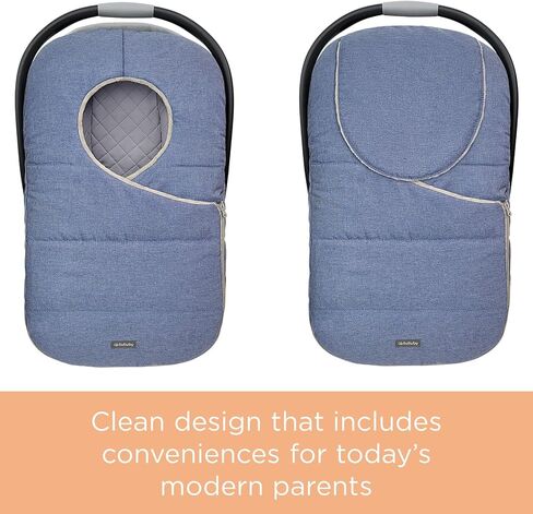 liuliuby Winter Carseat Covers for Baby | Infant Car Seat Cover Baby | Doona Accessories | Warm & Thick Fleece Canopy for Infant & New Born Cold Weather (Black) in Saudi Arabia