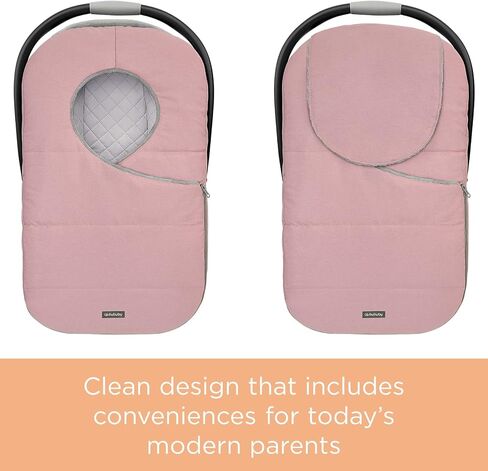 liuliuby Winter Carseat Covers for Baby | Infant Car Seat Cover Baby | Doona Accessories | Warm & Thick Fleece Canopy for Infant & New Born Cold Weather (Black) in Saudi Arabia