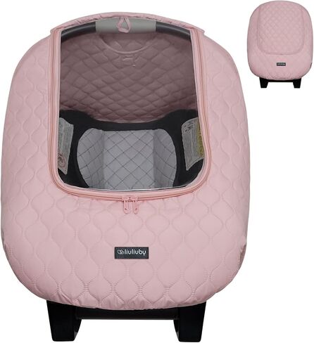 liuliuby Winter Carseat Covers for Baby | Infant Car Seat Cover Baby | Doona Accessories | Warm & Thick Fleece Canopy for Infant & New Born Cold Weather (Black) in Saudi Arabia