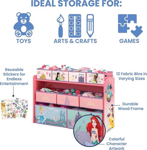 Disney Mickey Mouse Deluxe 9 Bin Design and Store Toy Organizer by Delta Children, Greenguard Gold Certified in Kuwait