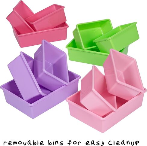 Honey-Can-Do Kids Toy Storage Organizer with 12 Plastic Bins, Grey SRT-06475 Grey in Kuwait