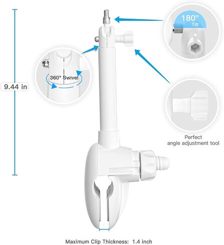 Clip Mount for VTech VM5463/RM5764HD/ RM5764-2HD/ RM5864HD /RM5864-2HD /RM7764HD/ RM7764-2HD/BM3800/BM4700/ BM5600/ BM5700 Baby Monitor Camera Without Tools or Wall Damage in Saudi Arabia