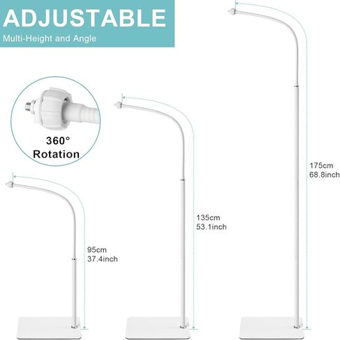 iTODOS Baby Monitor Floor Stand Holder for Babysense Video Baby Monitor V43/ HDS2/ V24R,Keep Baby Away from Touching,Strong and Heavy Metal Materials,More Safety in Saudi Arabia