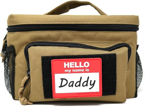 Hello My Name is Daddy PVC Hook and Loop Patch | Funny Tactical Patch for Diaper Bags and Daddy Gear in Saudi Arabia