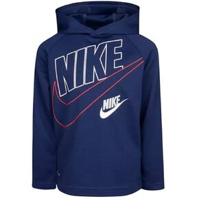 تيشيرت دراي-فت ثيرما بأكمام طويلة وغطاء للرأس من نايك للأطفال (للأطفال الصغار/الأطفال الصغار) in Kuwait