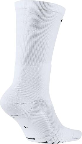 NIKE Unisex Vapor Crew Socks (1 Pair), White/Black, Large in Saudi Arabia
