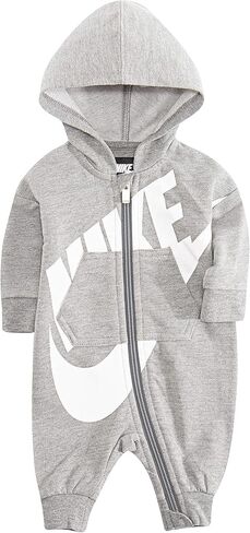 Nike Baby Hooded Coverall, Dark Grey Heather, 3 Months in Saudi Arabia
