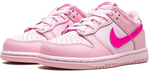 Nike Preschool Dunk Low DH9756 600 Triple Pink - Size 1Y in Saudi Arabia