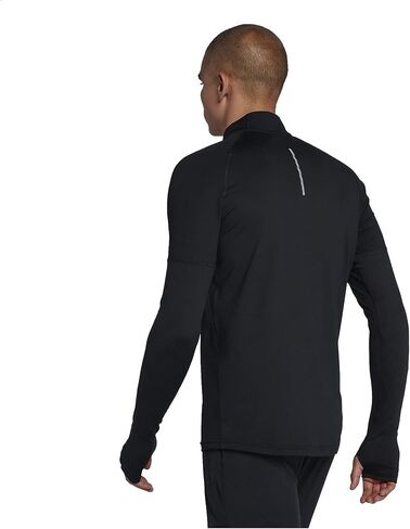 Nike Men's 1/2 Zip Element Running Top (Black, Large) in Saudi Arabia