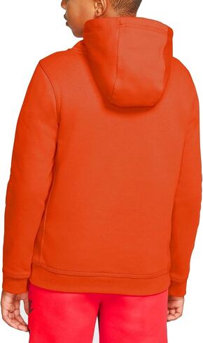 Nike Boys Sportswear Club+ Hbr Pullover Hoodie (Large, Orange/Black/White) in Saudi Arabia