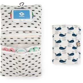 Lmbabter Removable Organizer Insert Baby Bag Organizer,Diaper Bag with 6 Total Pockets, Handbag & Tote Bag for Women Mommy Nurse (Leaf) in Kuwait