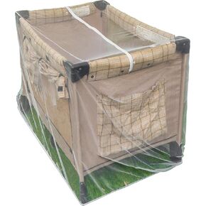 Pack n Play Net with Zippers - Fits Baby Crib, Stroller and Playpen - Universal Size Portable Durable Mesh Netting with Elastic - Complete with Storage Bag Bonus in Saudi Arabia
