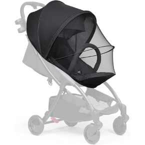 Beberoad Love Stroller Mosquito Net Cover with 2-Way Zipper Universal Mosquito Net for Stroller/Travel Bassinet (Black)