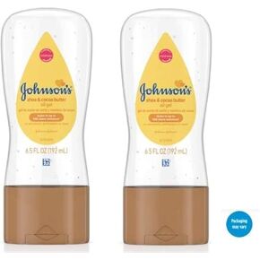 Johnsons Baby Oil Gel with Shea & Cocoa Butter, 6.5 fl. oz (Pack of 2) in Saudi Arabia