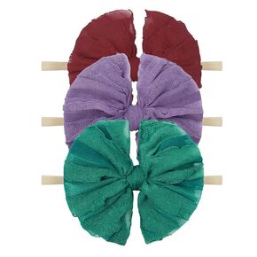 Baby Girl Bows Headbands Baby Headband Newborn Bows for Toddler Girls Headbands White Baby Bow Hair Accessories 3PCS Infant Black Hair Bow Baby Girl