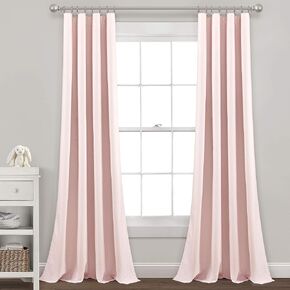 Lush Decor Baby Pixie Fox Geo Blackout Window Curtain Single Panel, Pink in Kuwait