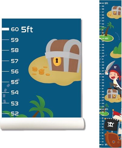 Ballerina Wall Sticker Growth Chart for Kids, Height Chart for Boys and Girls, Growth Chart Sticker, Growth Chart Decal in Kuwait