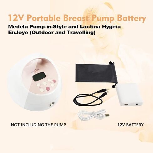 Smarkey 12v Portable Breast Pump Battery and Charger for S1 S2 Medela Pump-in-Style and Lactina Hygeia EnJoye (Easy for Outdoor and Travelling) in Kuwait