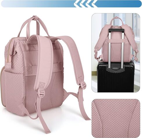 Fasrom Nurse Backpack for Work Women, Nursing Tote Bag with Laptop Compartment for Nursing Work and Home Health Care, Black (Empty Bag Only) in Saudi Arabia