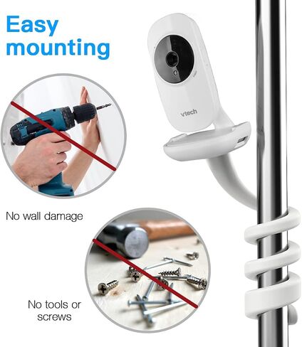 Clip Mount for VTech VM819/VM3252 Baby Monitor Without Tools or Wall Damage in Saudi Arabia