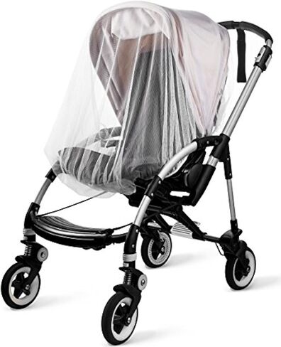 KIDLUF Mosquito and Bug Net for Baby Strollers, Bassinets, Cradles and Car Seats – Insect Net Safe Mesh White Buggy Cover for Pushchairs, Prams, and Carrycots in Saudi Arabia