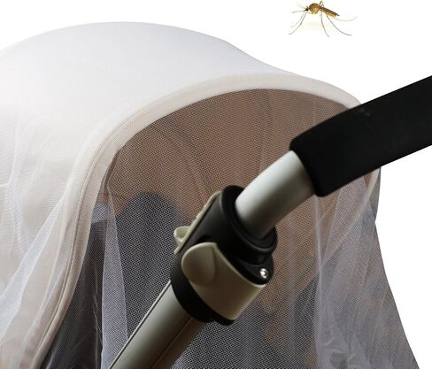 KIDLUF Mosquito and Bug Net for Baby Strollers, Bassinets, Cradles and Car Seats – Insect Net Safe Mesh White Buggy Cover for Pushchairs, Prams, and Carrycots in Saudi Arabia