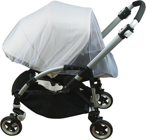 KIDLUF Mosquito and Bug Net for Baby Strollers, Bassinets, Cradles and Car Seats – Insect Net Safe Mesh White Buggy Cover for Pushchairs, Prams, and Carrycots in Saudi Arabia