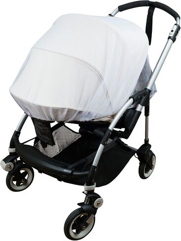 KIDLUF Mosquito and Bug Net for Baby Strollers, Bassinets, Cradles and Car Seats – Insect Net Safe Mesh White Buggy Cover for Pushchairs, Prams, and Carrycots in Saudi Arabia