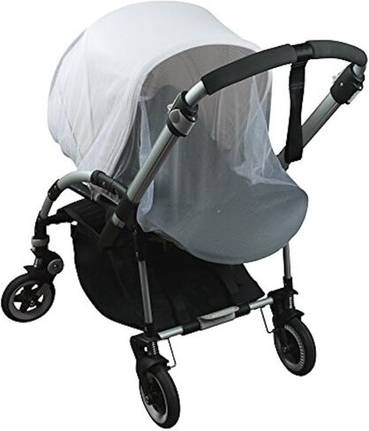 KIDLUF Mosquito and Bug Net for Baby Strollers, Bassinets, Cradles and Car Seats – Insect Net Safe Mesh White Buggy Cover for Pushchairs, Prams, and Carrycots in Saudi Arabia