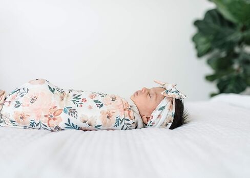 Copper Pearl Baby Bows: Stylish Headbands for Baby Girls, Premium Soft and Stretchy Baby Headbands, Perfect for Newborns, Trendy Designs - Ace in Saudi Arabia